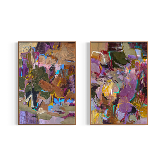 If Stars Could Whisper Back - diptych