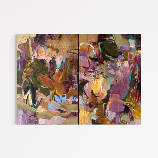 If Stars Could Whisper Back - diptych