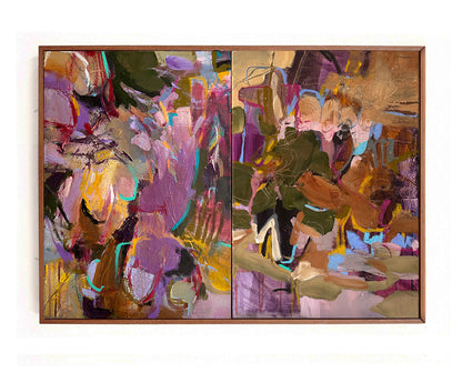 If Stars Could Whisper Back - diptych