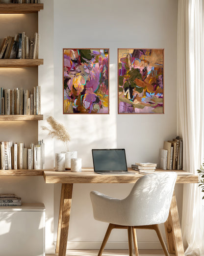 If Stars Could Whisper Back - diptych