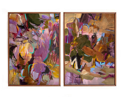 If Stars Could Whisper Back - diptych