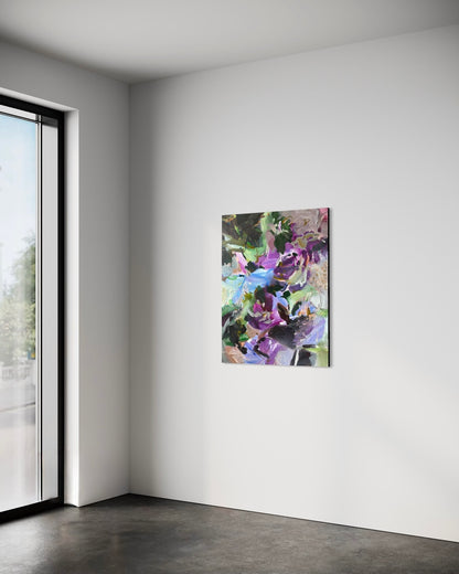 Unnamed Season by Anna Rolskaya displayed in a contemporary interior to show the painting’s scale.